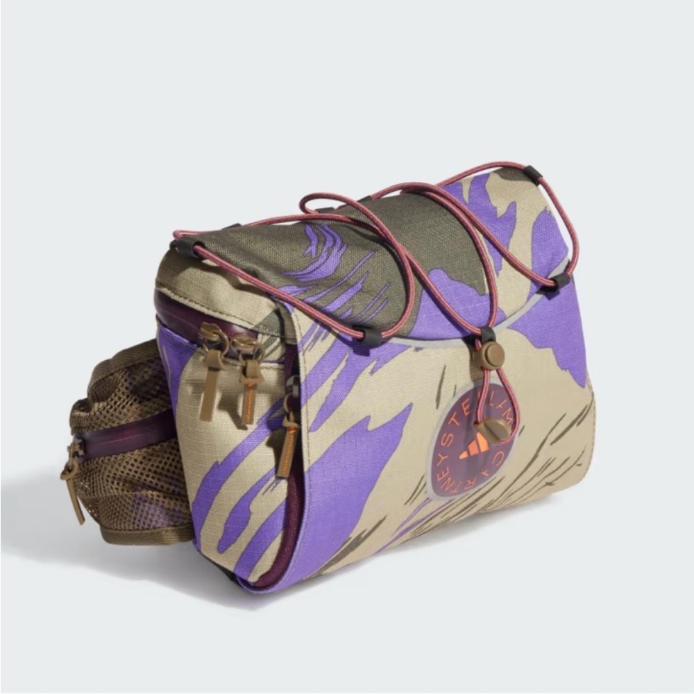Adidas by Stella McCartney Purple and Tan Camo Women's Fanny Pack Bag